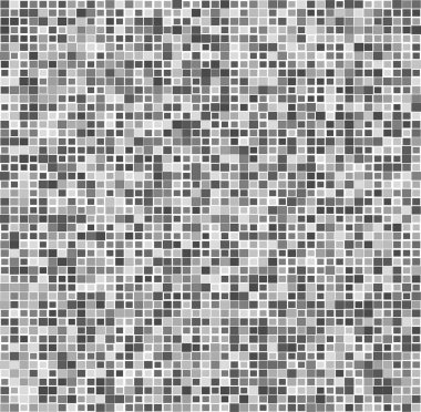 Rastgele mozaik kare fayanslar pürüzsüz, tekrarlanabilir kübizm desen, doku ve arkaplan - stok vektör çizimi, klip- sanat grafikleri