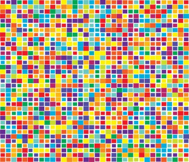 Rastgele mozaik kare fayanslar pürüzsüz, tekrarlanabilir kübizm desen, doku ve arkaplan - stok vektör çizimi, klip- sanat grafikleri