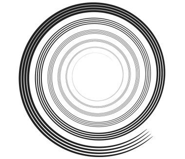 Kaligrafik spiral, girdap, dönme elementi. Helix, volta ve girdap simgesi