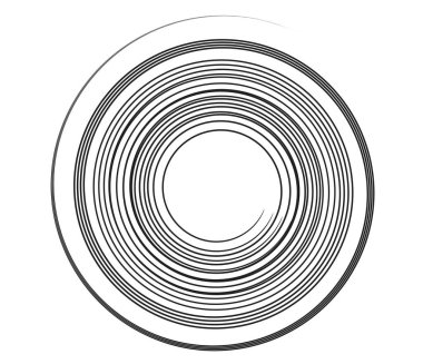 Kaligrafik spiral, girdap, dönme elementi. Helix, volta ve girdap simgesi