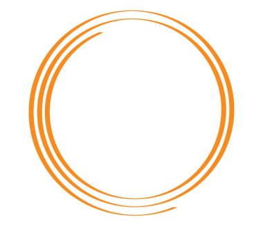 Kaligrafik spiral, girdap, dönme elementi. Helix, volta ve girdap simgesi