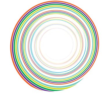 Kaligrafik spiral, girdap, dönme elementi. Helix, volta ve girdap simgesi