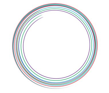 Kaligrafik spiral, girdap, dönme elementi. Helix, volta ve girdap simgesi