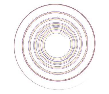 Kaligrafik spiral, girdap, dönme elementi. Helix, volta ve girdap simgesi