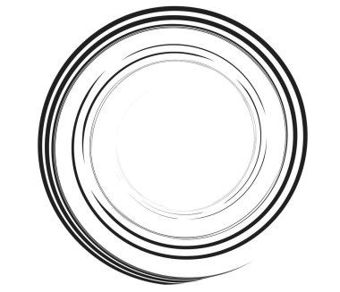 Kaligrafik spiral, girdap, dönme elementi. Helix, volta ve girdap simgesi