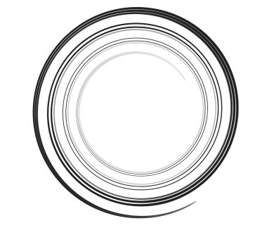 Kaligrafik spiral, girdap, dönme elementi. Helix, volta ve girdap simgesi