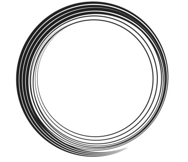 Kaligrafik spiral, girdap, dönme elementi. Helix, volta ve girdap simgesi