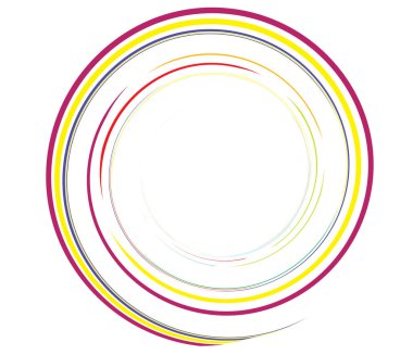 Kaligrafik spiral, girdap, dönme elementi. Helix, volta ve girdap simgesi