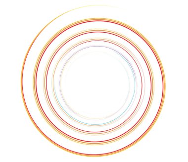 Kaligrafik spiral, girdap, dönme elementi. Helix, volta ve girdap simgesi