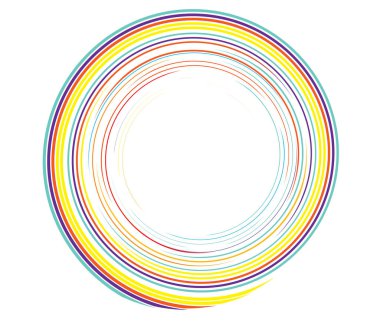 Kaligrafik spiral, girdap, dönme elementi. Helix, volta ve girdap simgesi