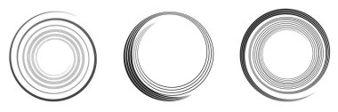 Kaligrafik spiral, girdap, dönme elementi. Helix, volute ve vortex simgesi - stok vektör illüstrasyonu, klip sanatları grafikleri