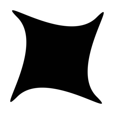 Siyah radyal yıldız patlaması, güneş patlaması benzeri element, tasarım şekli vektörü