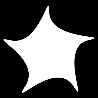 Siyah radyal yıldız patlaması, güneş patlaması benzeri element, tasarım şekli vektörü