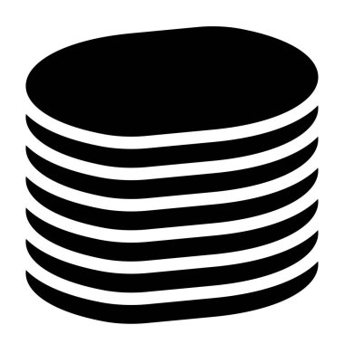 Veri tabanı, HDD, sabit disk sürücü web sunucu simgesi, sembol. Arşiv, kurtarma, ana bilgisayar teknolojisi, teknoloji ikonu. Veritabanı, veritabanı illüstrasyonu