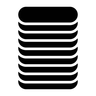 Veri tabanı, HDD, sabit disk sürücü web sunucu simgesi, sembol. Arşiv, kurtarma, ana bilgisayar teknolojisi, teknoloji ikonu. Veritabanı, veritabanı illüstrasyonu