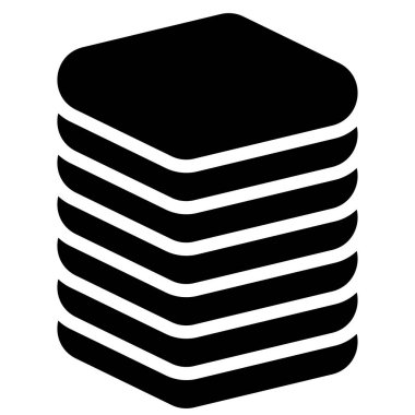 Veri tabanı, HDD, sabit disk sürücü web sunucu simgesi, sembol. Arşiv, kurtarma, ana bilgisayar teknolojisi, teknoloji ikonu. Veritabanı, veritabanı illüstrasyonu