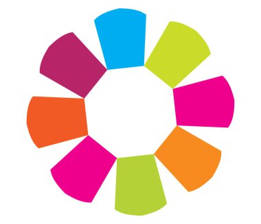 Mandala yayılıyor. Dairesel geometrik motif, simge, şekil - stok vektör çizimi, klip- sanat grafikleri