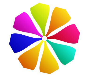 Mandala yayılıyor. Dairesel geometrik motif, simge, şekil - stok vektör çizimi, klip- sanat grafikleri