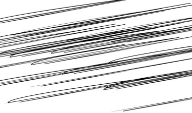 Dinamik karalama, yarım yamalak çizgiler, çizgiler - stok vektör illüstrasyonu, klip- sanat grafikleri