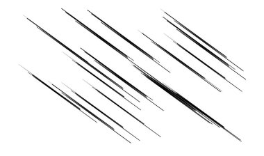 Dinamik karalama, yarım yamalak çizgiler, çizgiler - stok vektör illüstrasyonu, klip- sanat grafikleri