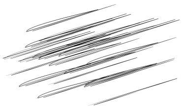 Dinamik karalama, yarım yamalak çizgiler, çizgiler - stok vektör illüstrasyonu, klip- sanat grafikleri