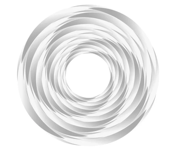 Cercle Géométrique Abstrait Élément Conception Anneau Circulaire Cercle Concentrique Tourbillon — Image vectorielle