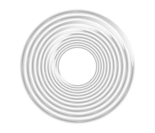 抽象的几何圆环 环形设计元件 同心圆 螺旋形和涡旋形 股票矢量插图 剪贴画 — 图库矢量图片