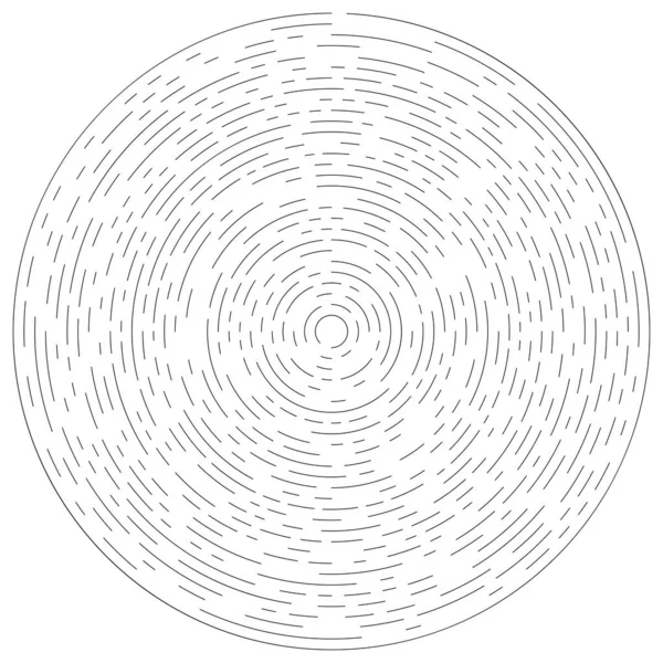 Éléments Vectoriels Radiaux Circulaires Rayonnants Concentriques — Image vectorielle