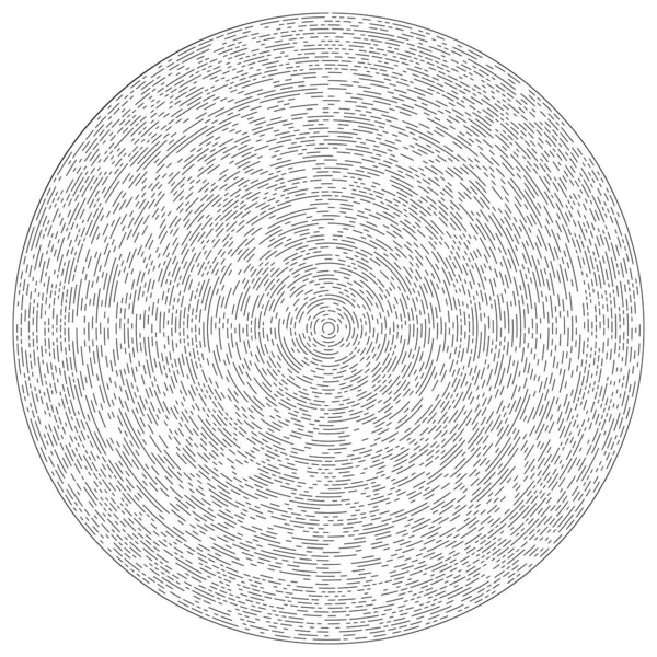 Elemento Vectorial Líneas Radiales Circulares Concéntricas — Archivo Imágenes Vectoriales