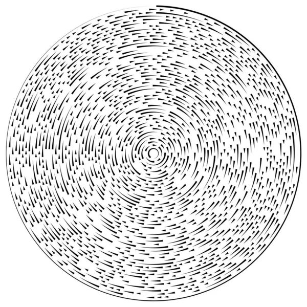 Elemento Vectorial Líneas Radiales Circulares Concéntricas — Archivo Imágenes Vectoriales