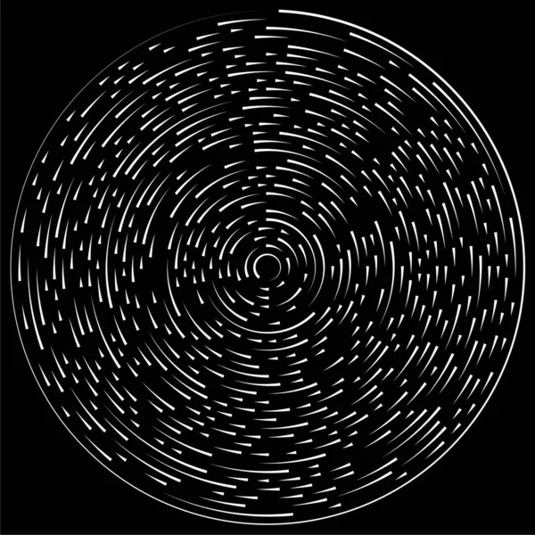 Elemento Vectorial Líneas Radiales Circulares Concéntricas — Archivo Imágenes Vectoriales