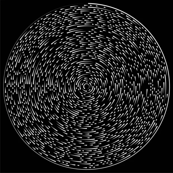 Elemento Vectorial Líneas Radiales Circulares Concéntricas — Archivo Imágenes Vectoriales