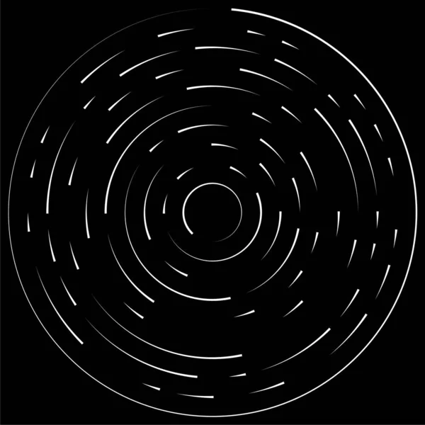 放射線 放射線 同心円状の線ベクトル要素 — ストックベクタ