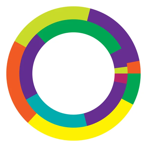 Gráfico Círculo Abstrato Círculo Geométrico Elemento Desenho Anel Ícone Forma — Vetor de Stock