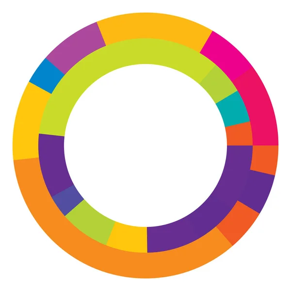 Gráfico Círculo Abstrato Círculo Geométrico Elemento Desenho Anel Ícone Forma — Vetor de Stock