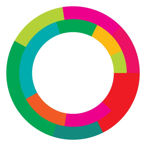 Abstrakte Kreisgrafik Geometrischer Kreis Ring Design Element Kreisförmiges Konzentrisch Eckiges — Stockvektor