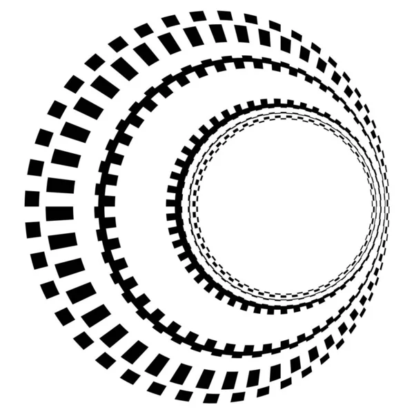 Абстрактный Рисунок Круга Геометрический Круг Элемент Дизайна Кольца Круглая Концентрическая — стоковый вектор