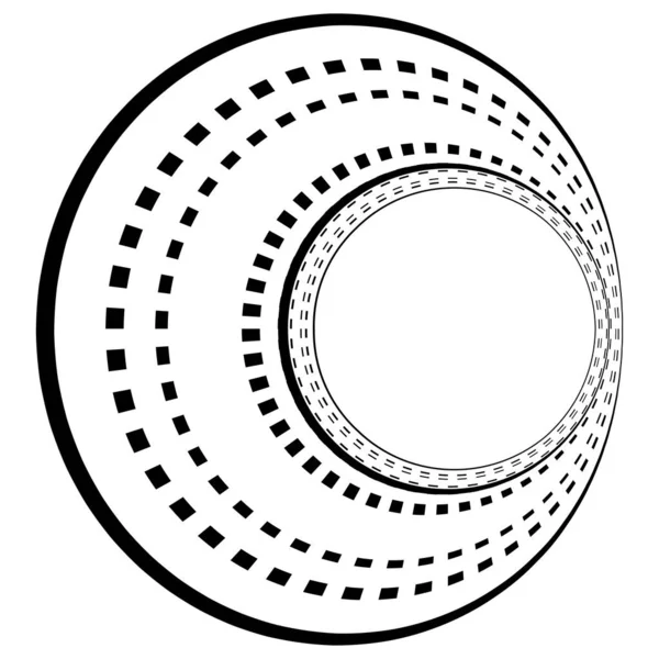 Gráfico Círculo Abstracto Círculo Geométrico Elemento Diseño Anillo Icono Circular — Archivo Imágenes Vectoriales