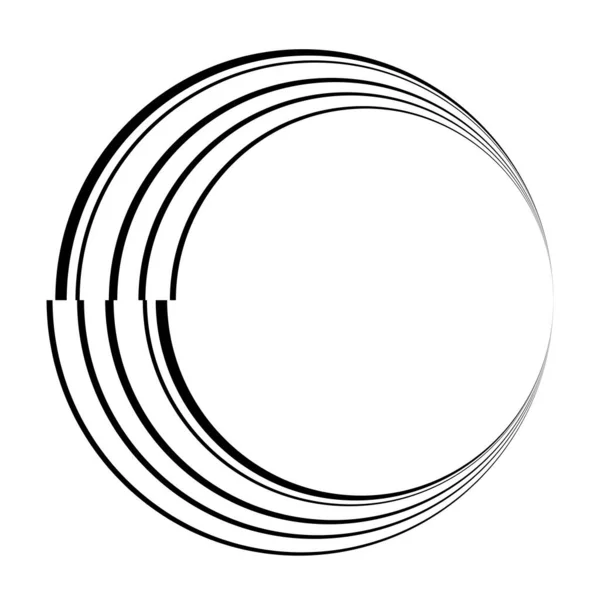 Abstracte Cirkel Grafische Geometrische Cirkel Ring Design Element Cirkelvormige Concentrische — Stockvector