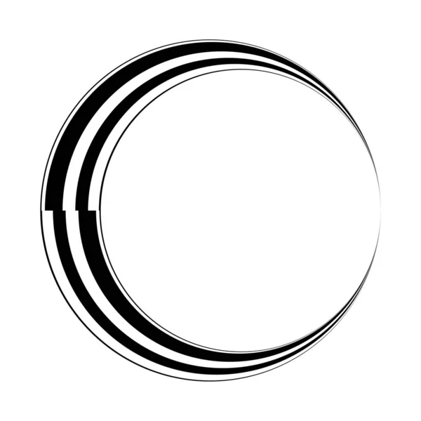 Abstracte Cirkel Grafische Geometrische Cirkel Ring Design Element Cirkelvormige Concentrische — Stockvector