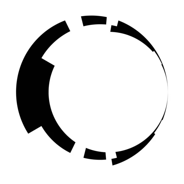 Gráfico Círculo Abstracto Círculo Geométrico Elemento Diseño Anillo Icono Circular — Vector de stock