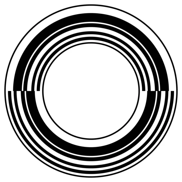 Gráfico Círculo Abstracto Círculo Geométrico Elemento Diseño Anillo Icono Circular — Archivo Imágenes Vectoriales