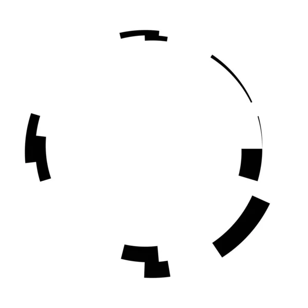 Graphique Cercle Abstrait Cercle Géométrique Élément Conception Anneau Icône Circulaire — Image vectorielle