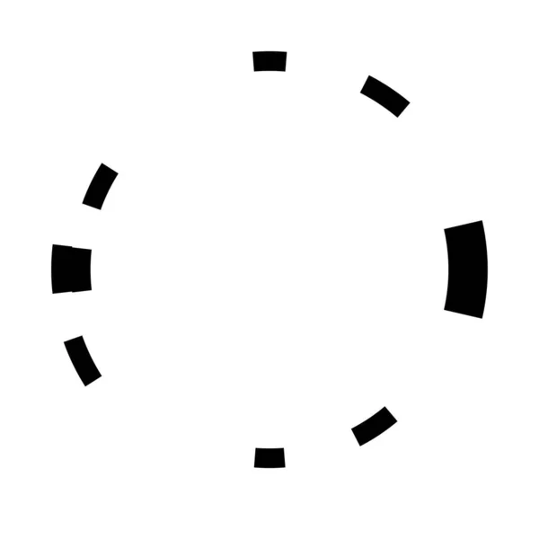 Abstraktní Kruhová Grafika Geometrický Kruh Kruhový Konstrukční Prvek Kulatá Soustředná — Stockový vektor