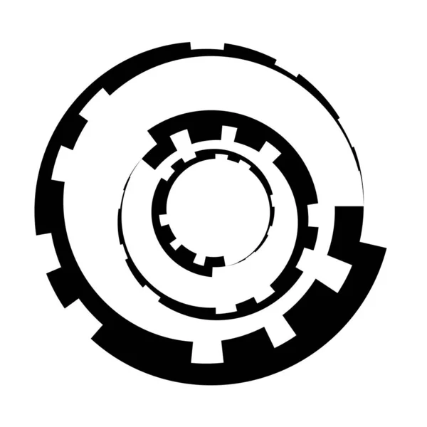 Gráfico Círculo Abstracto Círculo Geométrico Elemento Diseño Anillo Icono Circular — Archivo Imágenes Vectoriales