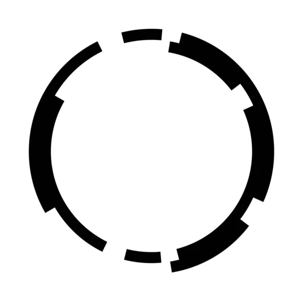 Абстрактне Коло Графічне Геометричне Коло Елемент Дизайну Кільця Піктограма Кругової — стоковий вектор
