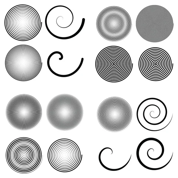 아르키메데스 Swirl Twirl Wirl Whirl Design Element Stock Vector Illustration — 스톡 벡터