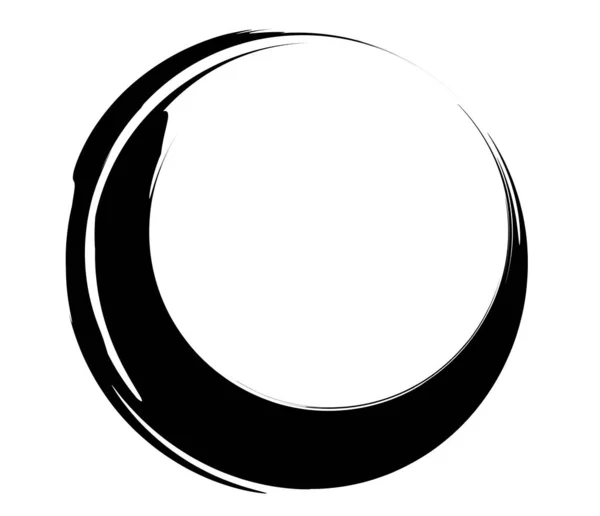 Grungy Grunge Semicircle 円の形 — ストックベクタ