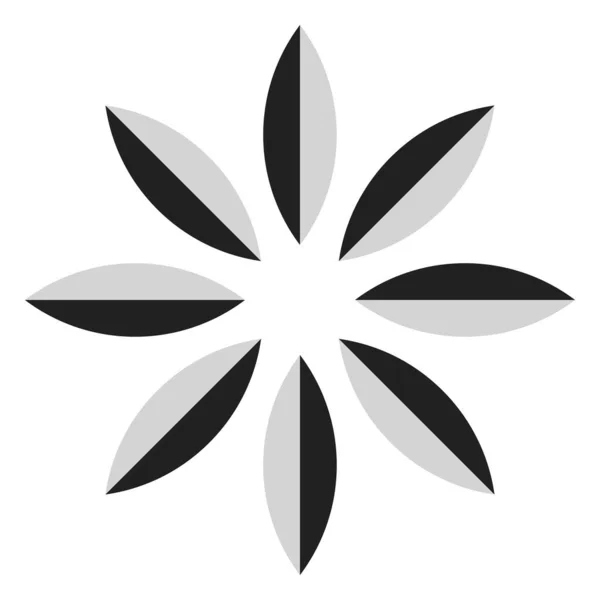 Forma Símbolo Icono Con Geometría Abstracta Vector Geométrico — Archivo Imágenes Vectoriales