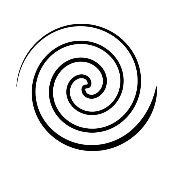 Elemento Gráfico Espiral Simple Giro Remolino Elemento Giratorio — Archivo Imágenes Vectoriales
